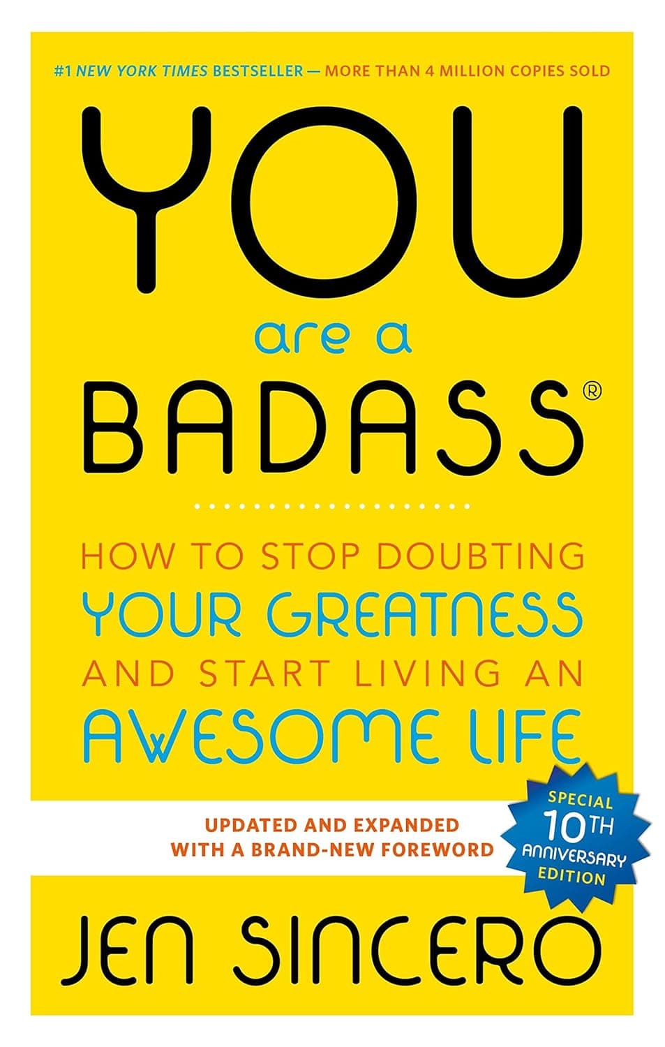 You Are a Badass book cover by Jen Sincero